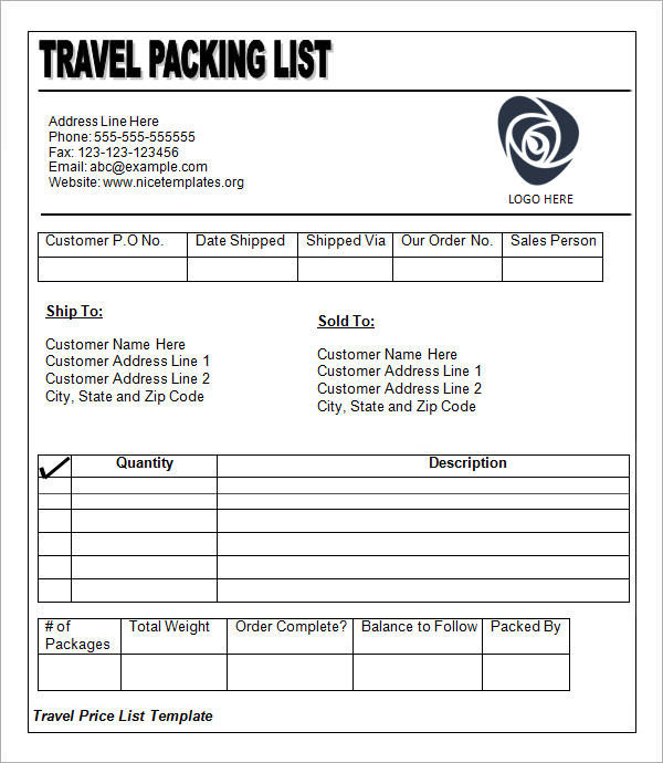 Travel-Packing-List